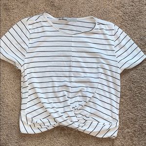 Super cute striped crop top
